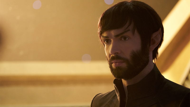 Spock ultimately decides that he can bear some of the load of what his sister is going through.